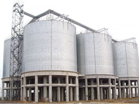 Silos de fundo plano