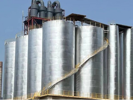 Silos de fundo plano