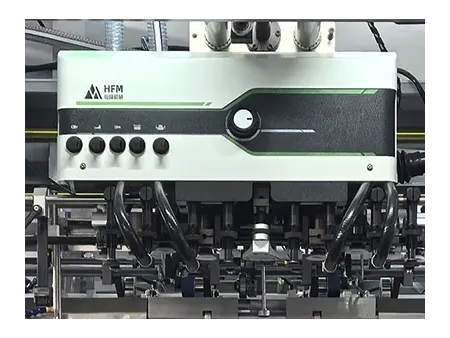 Máquina de corte e vinco plana automática com unidade de descarte