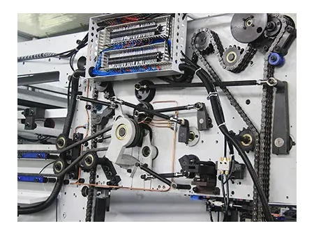 Máquina de corte e vinco plana automática com unidade de descarte
