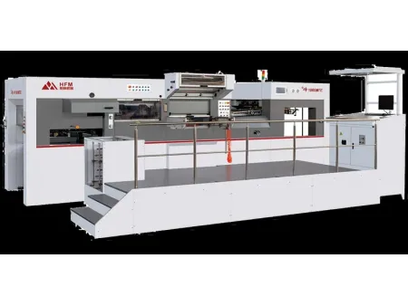Máquina de corte e vinco plana automática com hot stamping