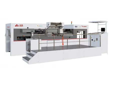 Máquina de corte e vinco plana automática com hot stamping