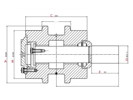 Rolete superior para escavadeira Volvo EC460