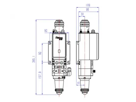 Cabeçote de corte a laser de fibra de 3 kW