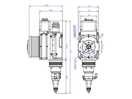 Cabeçote de corte a laser robótico 3D com foco automático (4kW)