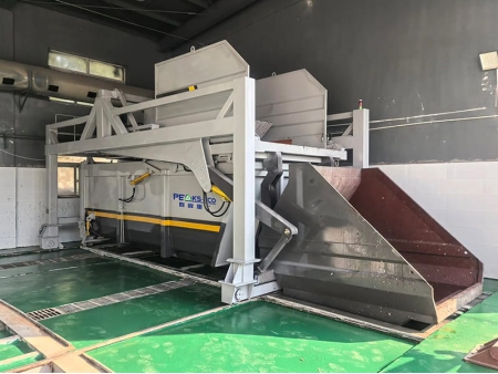 Estação de compactação de resíduos