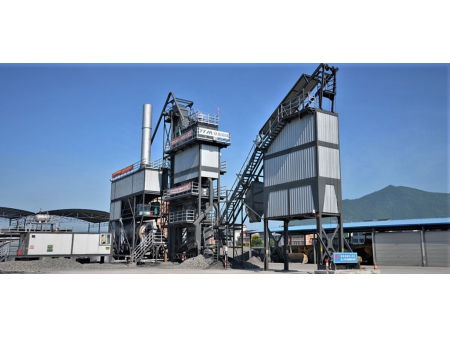 Usina misturadora de asfalto (com silo lateral), série PLB