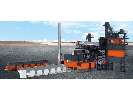 Usina misturadora de asfalto contínua