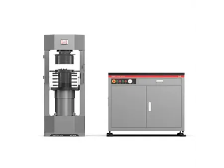 Máquina de ensaio de compressão, controle por servoválvula