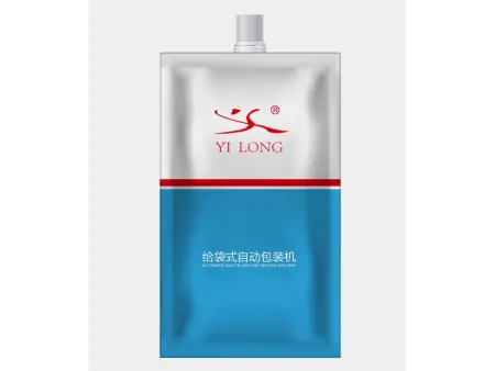 Envasadora e tampadora contínua rotativa de sachês com bico