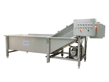 Lavadora de vegetais por borbulhamento com esteira, DRB-QX3000