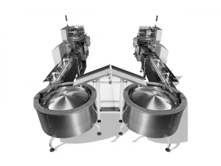 Embaladora Flow Pack Automática com Alimentador Dual Bowl