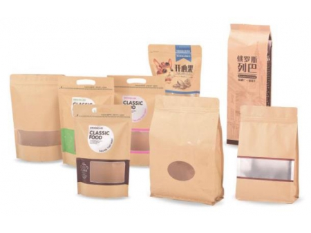 Saco stand up pouch de papel kraft