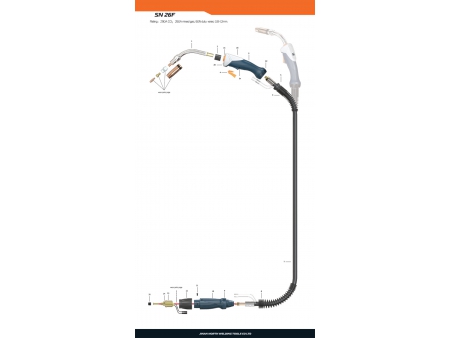 Tocha de solda MIG/MAG, SN 26F