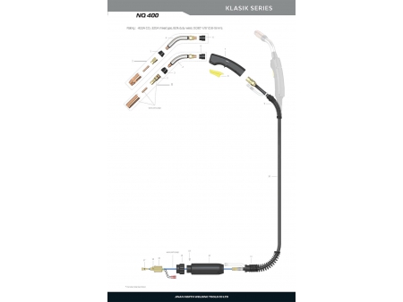 Tocha de solda MIG/MAG NQ400