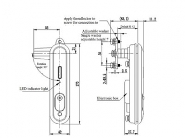 Fechadura eletromecânica DS864-8-7A