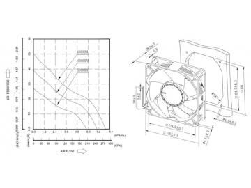 Ventilador axial DC A14038