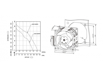 Ventilador axial DC 8056