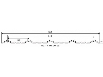 Chapa de cobertura ASA –UPVC  (T-1130)