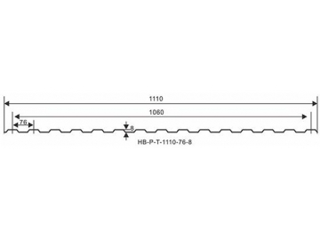 Chapa de cobertura ASA –UPVC  (T-1130)