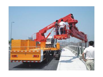 Veículo para inspeção de ponte (tipo caçamba)