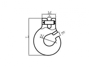 Gancho clévis em liga de aço