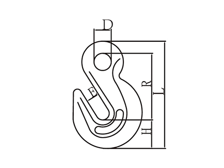 Gancho olhal em aço carbono e aço de liga forjado