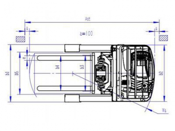 Empilhadeira/Empilhador eléctrica/o retrátil 2,000kg FRB