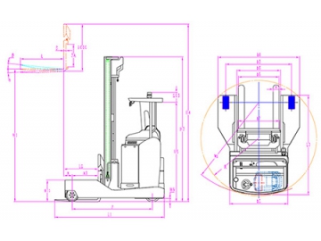 Empilhadeira Multidirecional RSEW 3,000kg