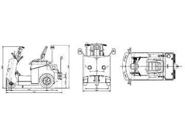 Rebocador/Reboque elétrico 2,000kg