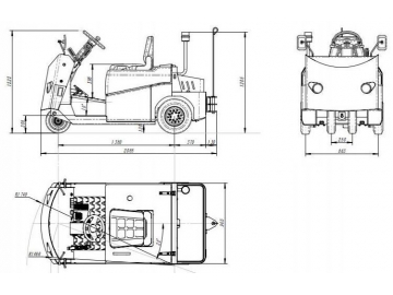 Reboque/Rebocador elétrico 6,000kg