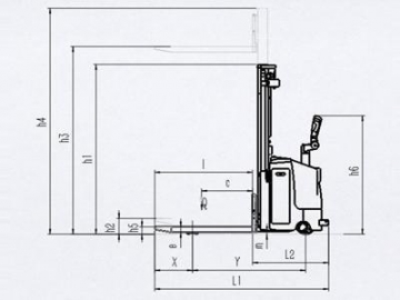 Stacker elétrico 1,000-2,000kg XE