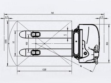 Stacker elétrico 1,000-1,200kg XEA