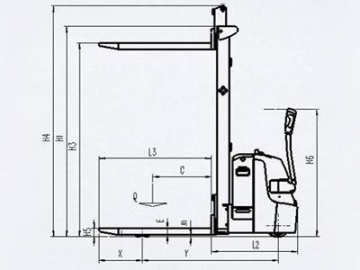 Stacker elétrico 1,500kg XEB