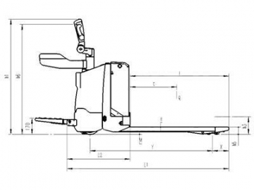 Porta-paletes elétrico 2,000-3,000kg XPA