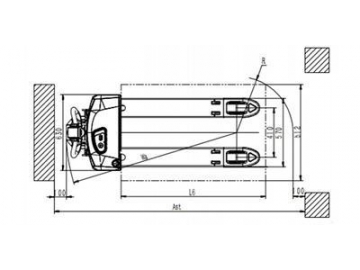 Porta-paletes elétrico 1,500Kg