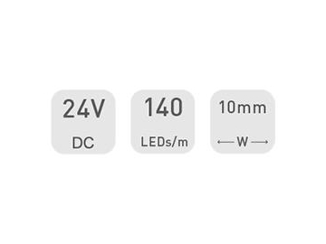 Mangueira LED regulável  10mm 24V D8140SWW