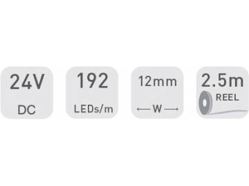 DS8192 24V 12mm  Indoor Flexible LED Strip