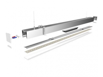Perfil de alumínio para luminária LED linear  LS4067