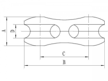 Conector resistente a torção em forma de 8