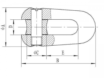 Conector resistente a torção em forma de U