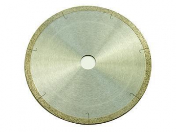 Disco diamantado de borda sinterizada com corte em J