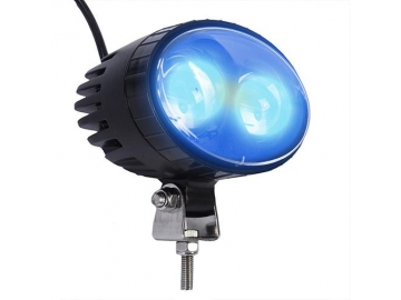 Holofote com 2 LEDs de segurança azul para empilhadeira