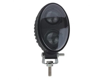 Holofote vertical com 2 LEDs de segurança azul para empilhadeira