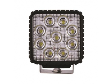 Farol auxiliar de LED quadrado de 4.6 pol. e 27W