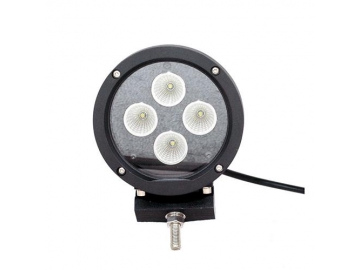 Lâmpadas de 4 LEDs da Cree redonda para veículos Off Road 5 pol. 40W