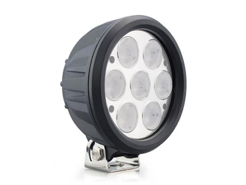 Lâmpadas de 7 LEDs redondas da Epistar para veículos Off Road 6 pol. 70W