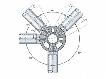 Andaime multidirecional/Sistema de encaixe tipo Roseta/Ringlock