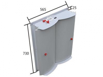 Entrada de ar inlet para teto, Modelo FC-6