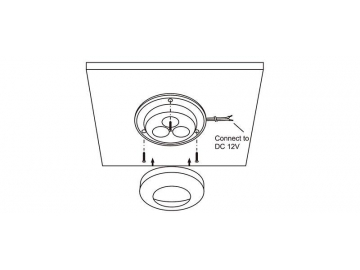 Luminária LED Downlight para armário SC-A134